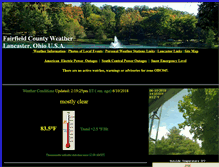 Tablet Screenshot of fairfieldcountyweather.com